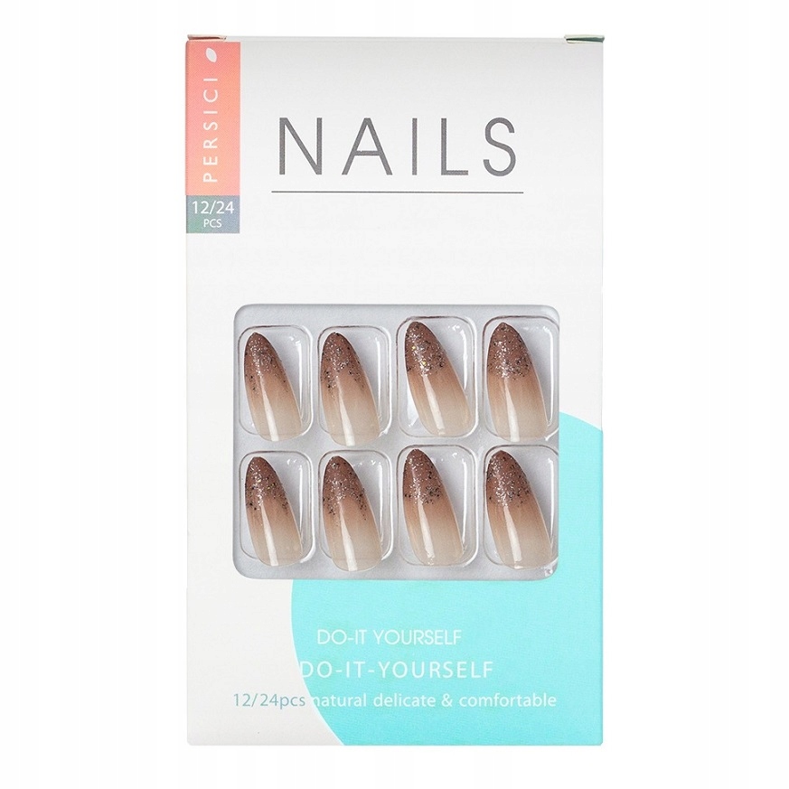 

Tipsy Sztuczne Paznokcie Ombre Szpic 24 szt 77