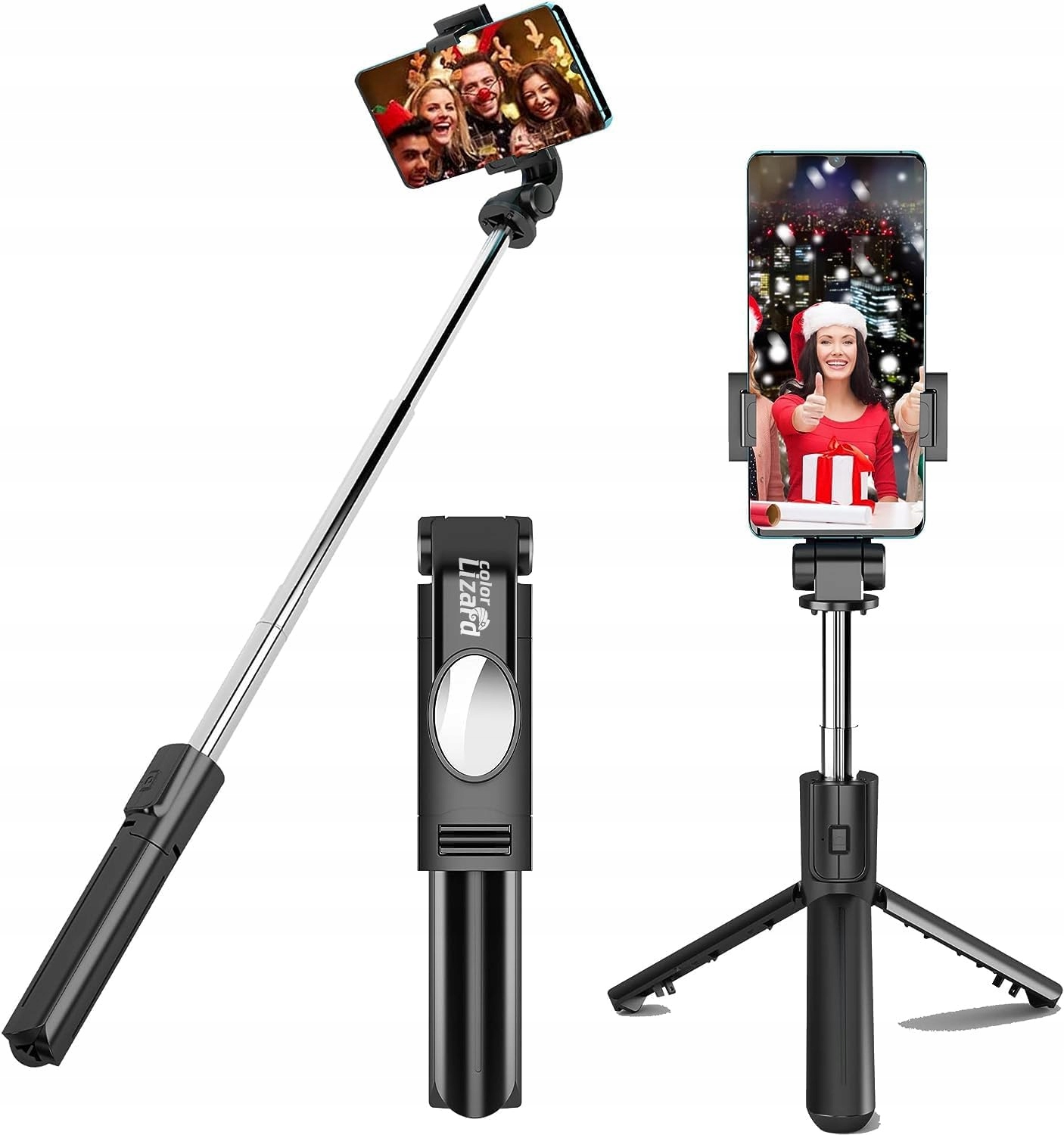 Mini Kijek Do Selfie Statyw Bluetooth Selfie-stick uchwyt na telefon