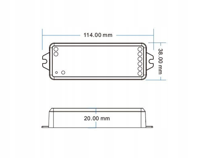 Kontroler LED RGBW+CCT WIFI + RF SD TUYA OXT Seria LED RGBW+CCT