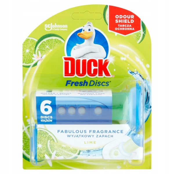 

Duck Krążek żelowy i aplikator do toalety Limonka