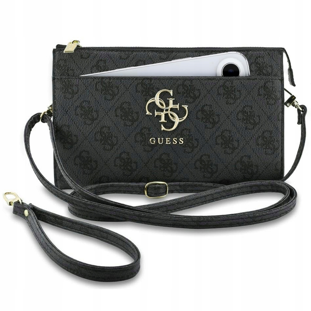 Originální kabelka Guess stylová kabelka přes rameno psaníčko na zip 2 pásky