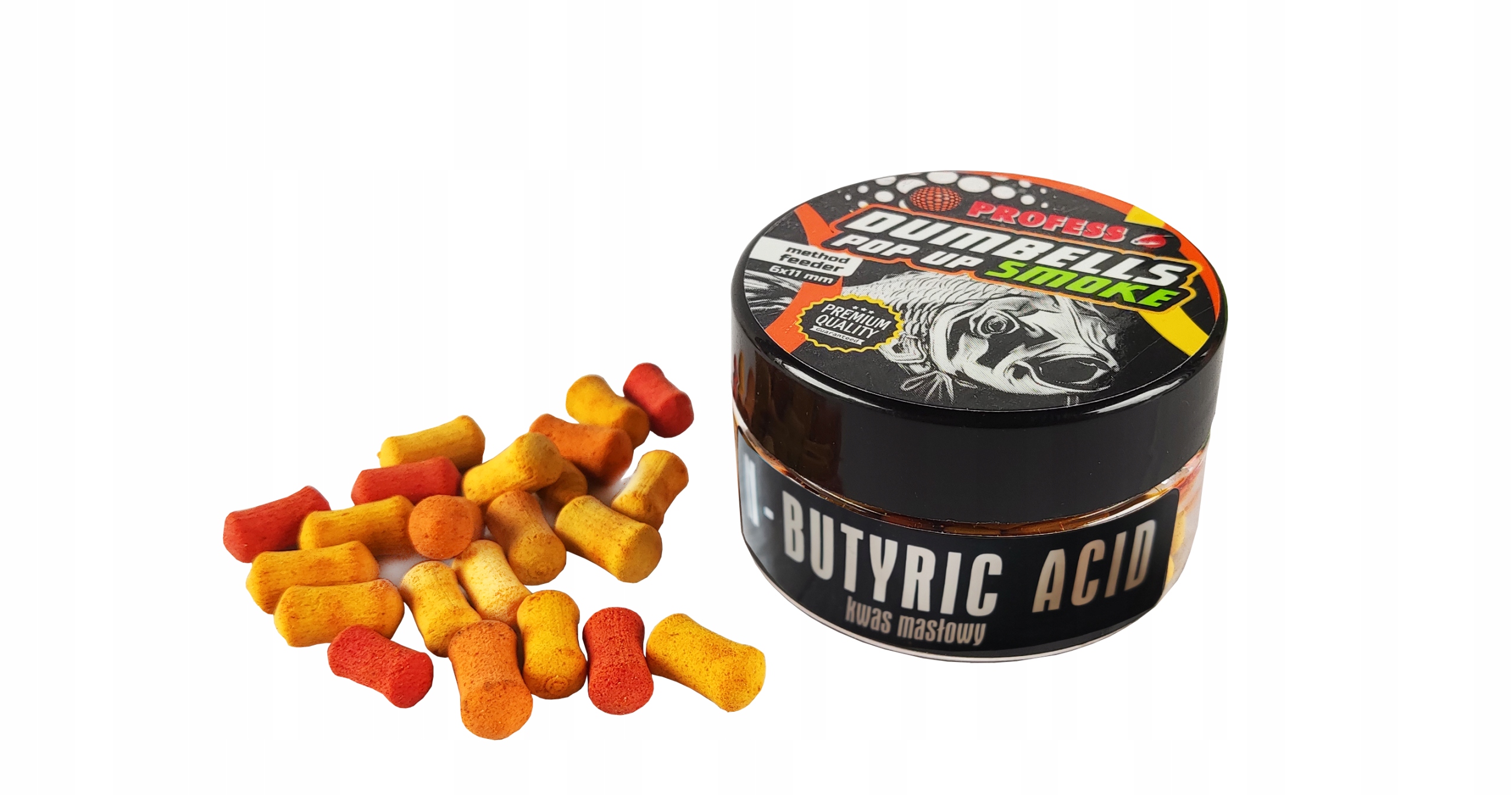 DUMBELLS POP UP PROFESS SMOKE FLUO KWAS MASŁOWY