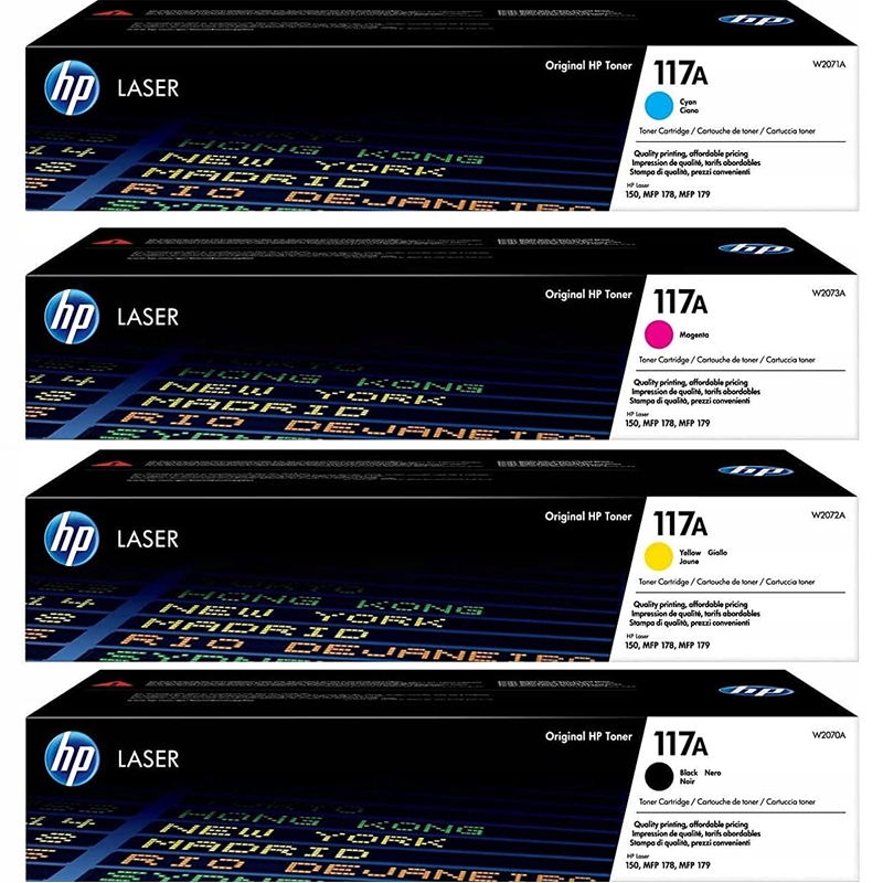 ZESTAW HP 117A W2070+W2071A+W2072A+W2073A CMYK