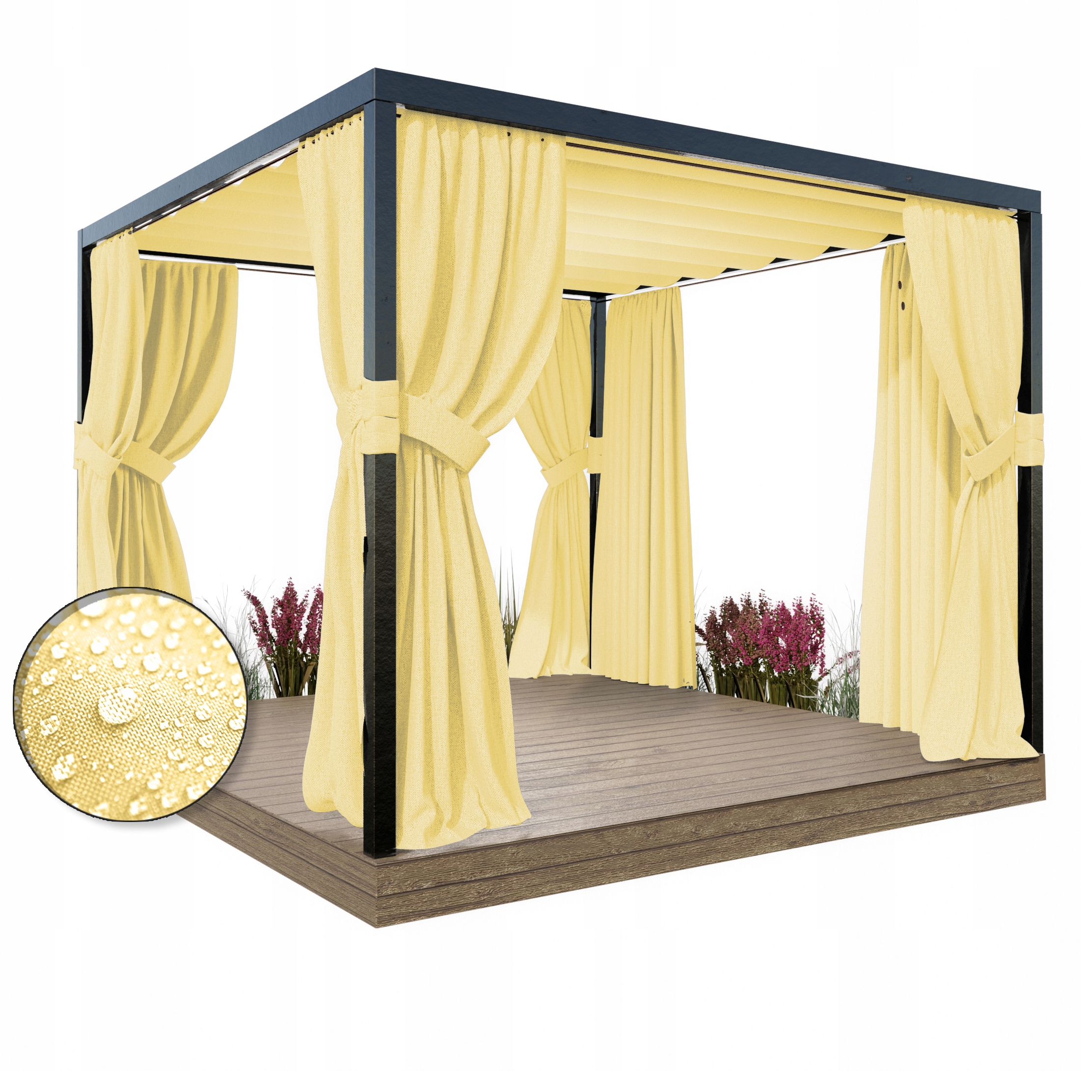 

Zasłona Ogrodowa Wodoodporna Szarfa 180/220