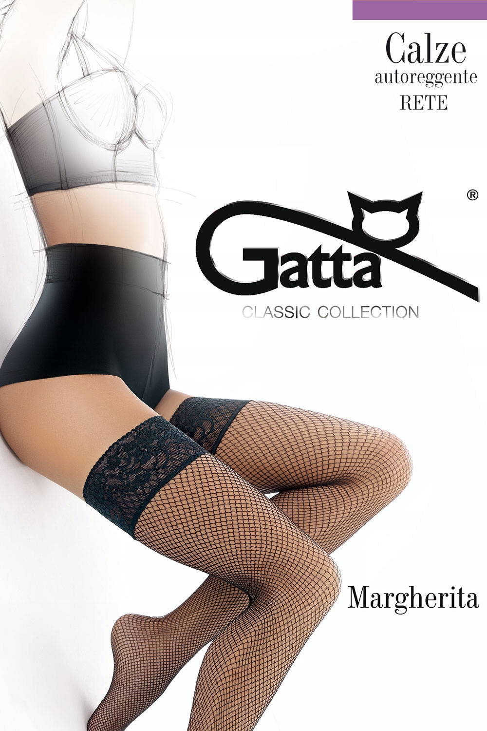 

Gatta Margherita 01 pończochy nero wzorzyste 3-4