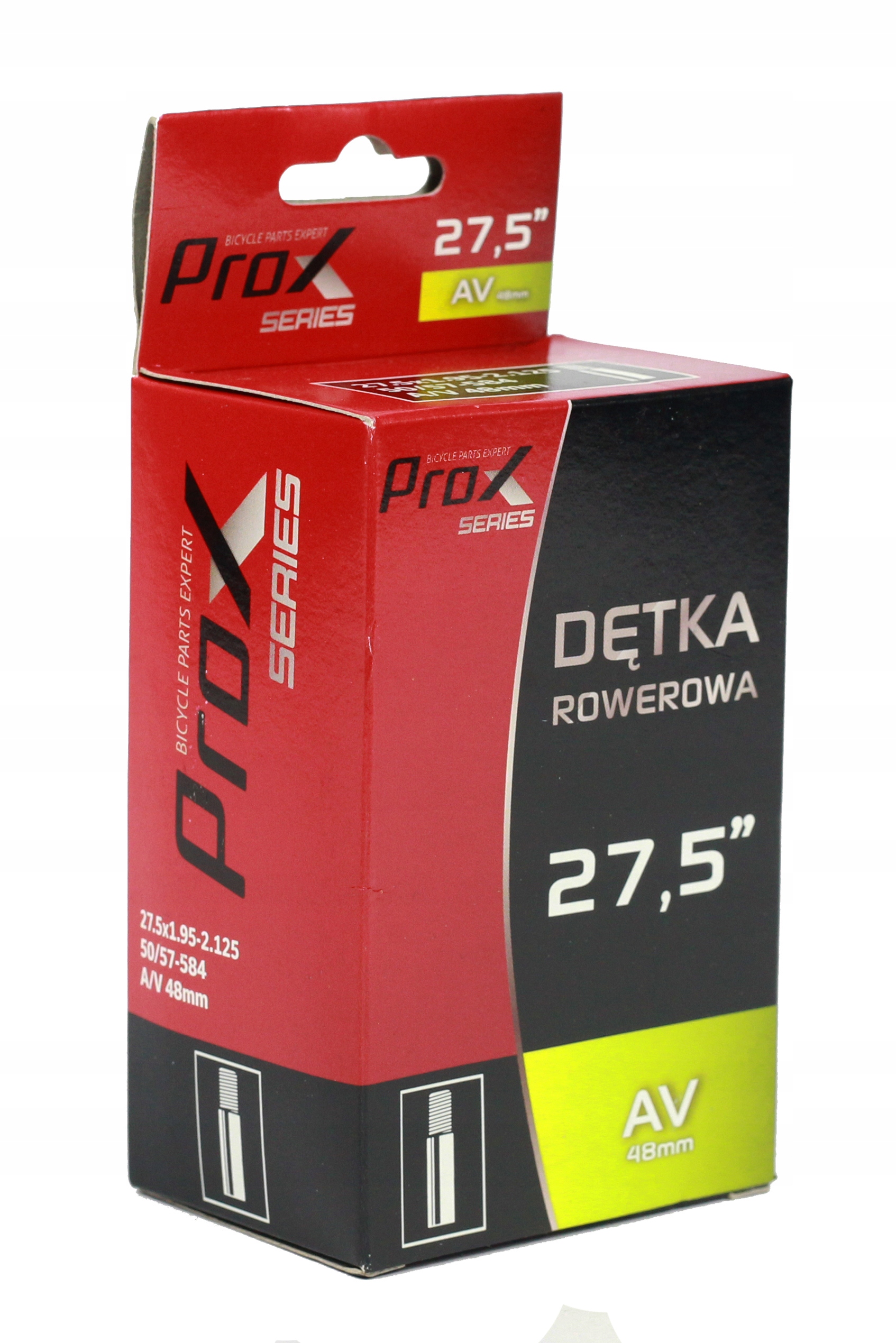 

Dętka Rowerowa 27,5x1,95 do 2,125 Av 48mm ProX