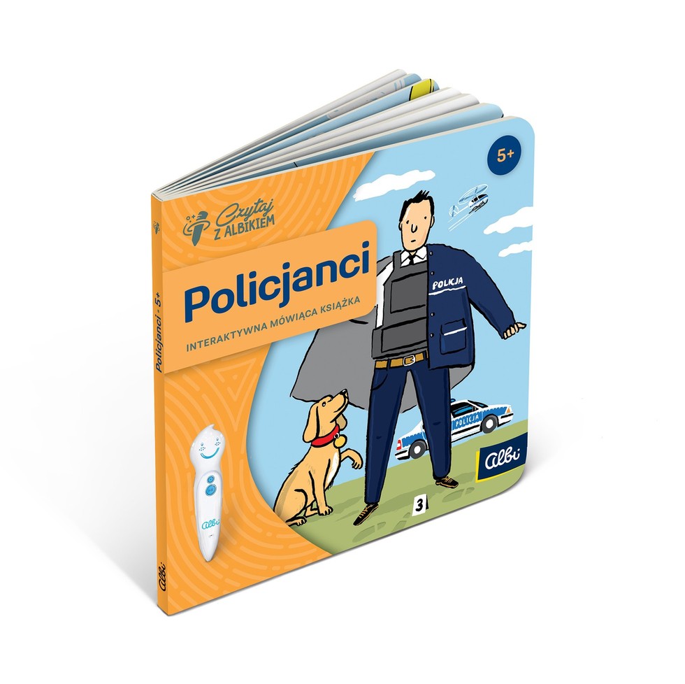 CZYTAJ Z ALBIKIEM ZAWODY POLICJANCI KSIĄŻKA ALBIK Tytuł Czytaj z Albikiem Zawody Policjanci Interaktywna mówiąca książka