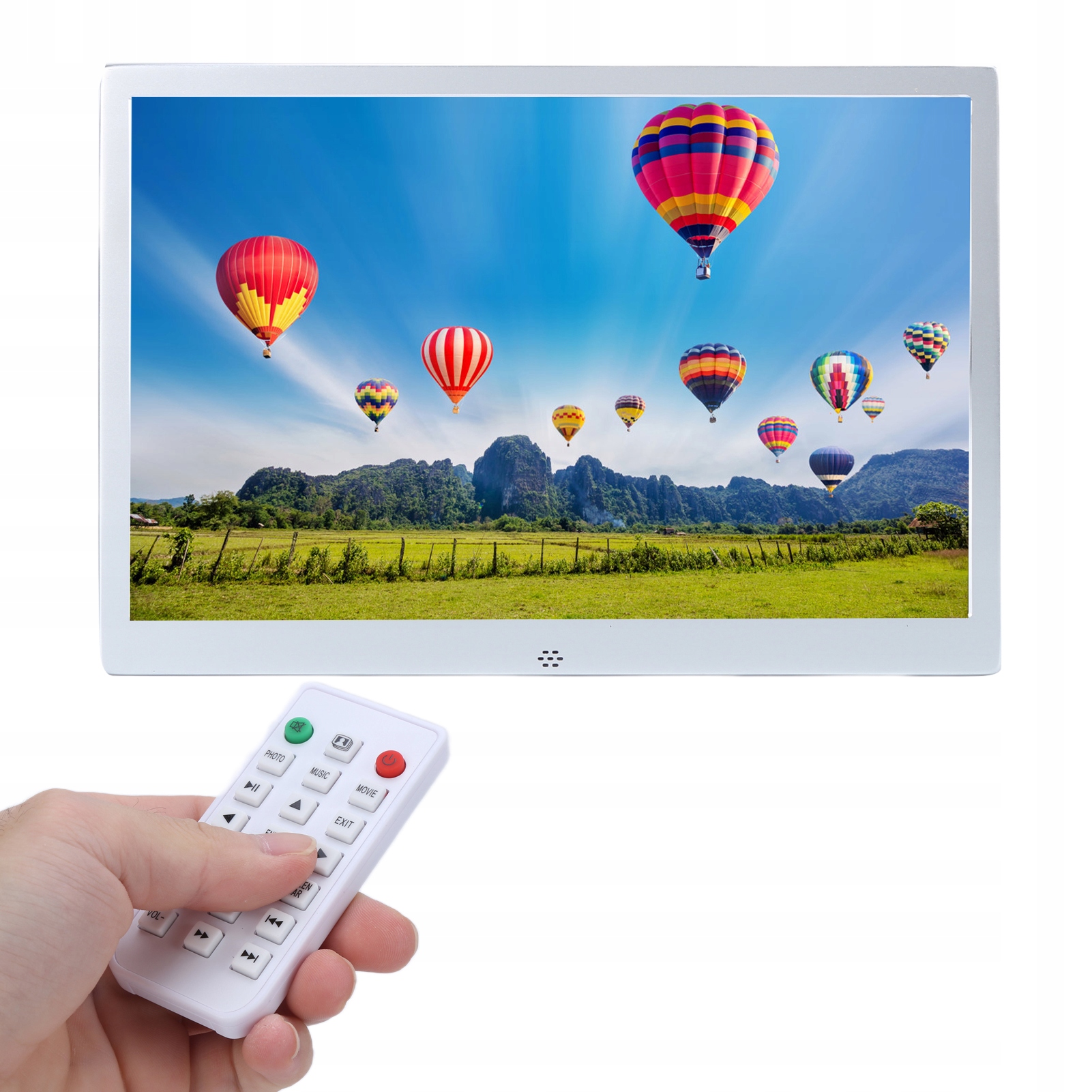 Digitální Elektronický Fotorámeček Na Fotografie 12' Bílý