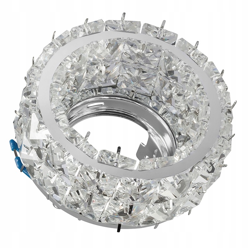 Szklana oprawa halogenowa SUFITOWA KRYSZTAŁ GU10