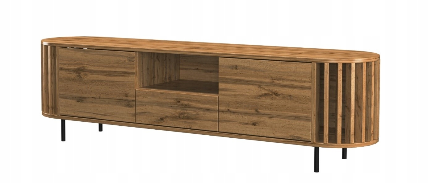 Stojaca Rtv skrinka do obývačky Cirkle 180 s lamelami