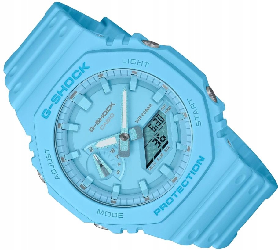 Originální Sportovní Hodinky Casio G-shock GA-2100-2A2ER Modré WR200 Box