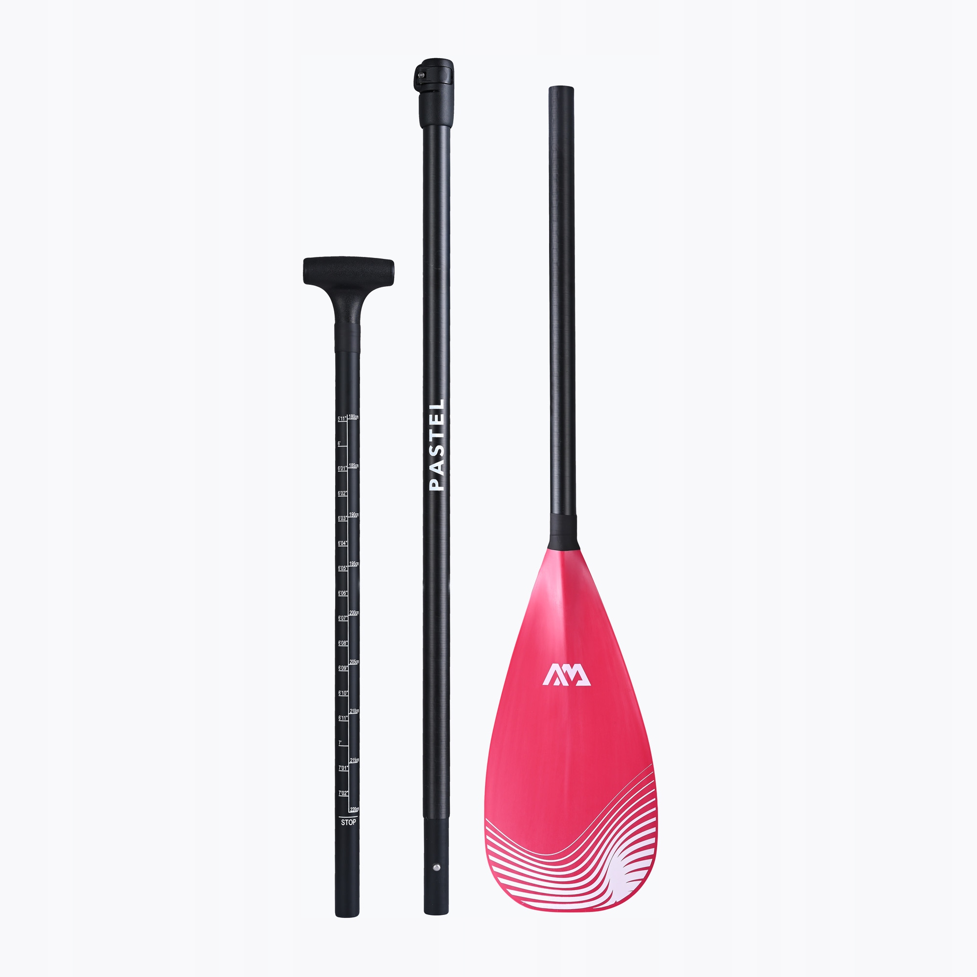 Wiosło Aqua Marina Pastel Pink Hybrid Carbon lekkie i poręczne do Sup