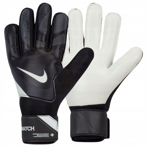 Rękawice Bramkarskie Nike Match Czarne Roz. 9 Białe FJ4862-011