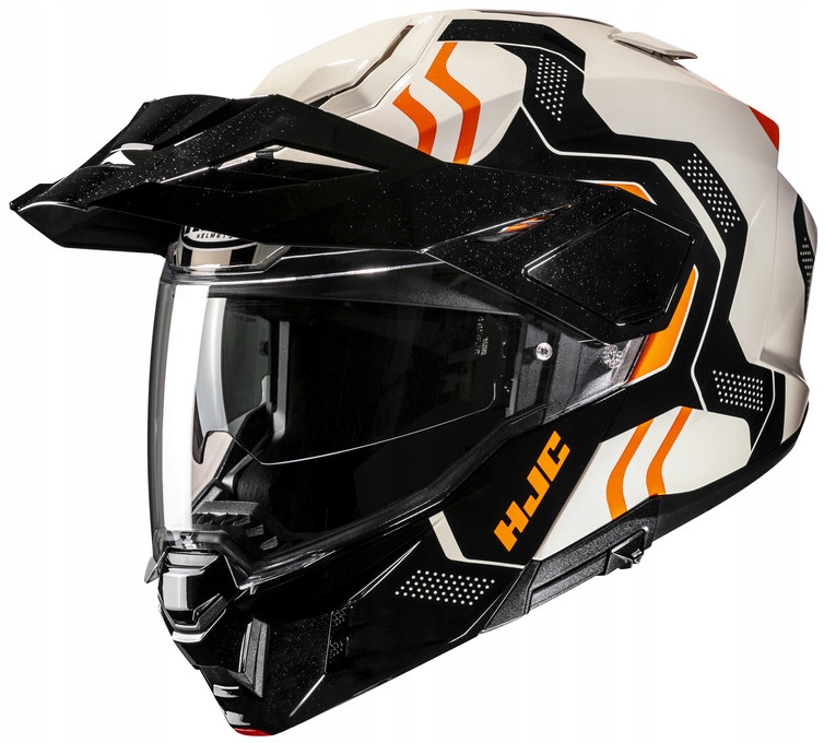 Hjc I80 Velly Black Beige Motocyklová Prilba S Čeľusťou M