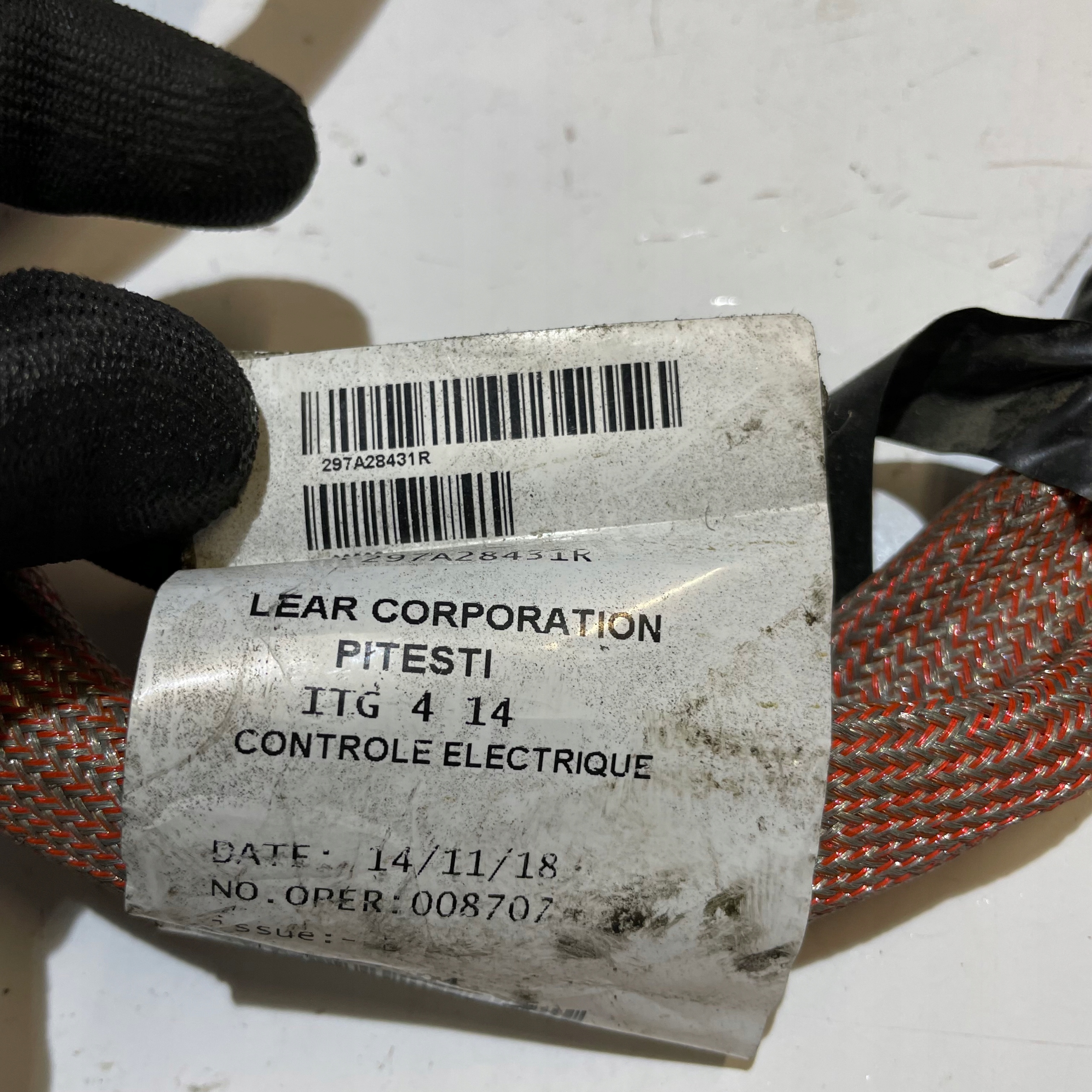 RENAULT KANGOO Z.E. BUNDLE WIRING 297A28431R
