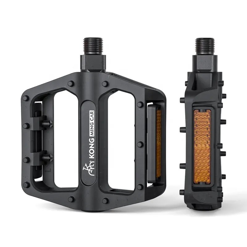 Педали велосипеда платформы алюминиевые с штифтами отражателя всеобщими