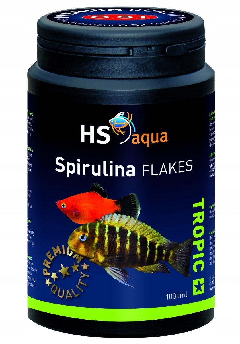 Levně Hs Aqua Spirulina Flakes 1000 ML krmivo pro ryby (0030166)