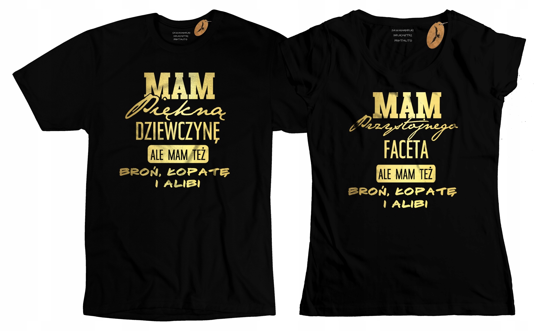 

Koszulki dla par prezent na Walentynki - zestaw