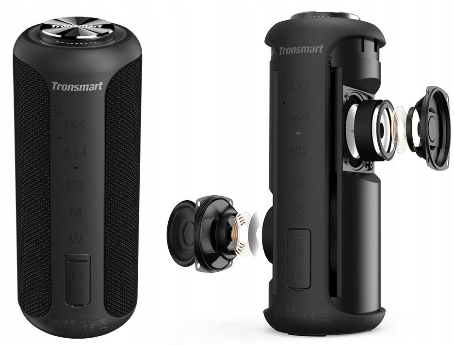 Bluetooth Přenosný Reproduktor Tronsmart T6 Plus 360° Usb Sd 40W s powerbankou
