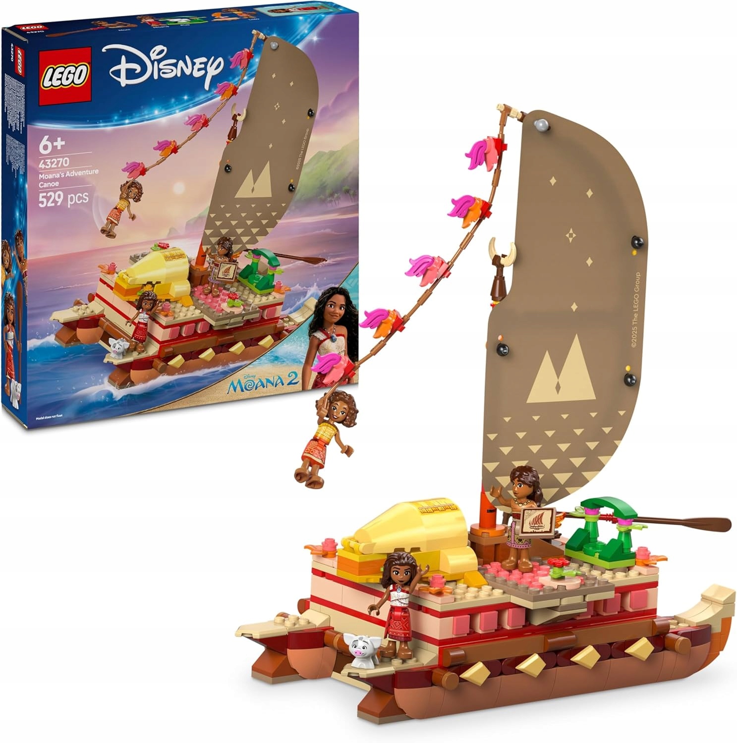 Lego Disney Princess Vaiana Kajakové dobrodružství 43270 od 6 let