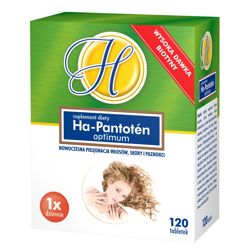 HA-PANTOTEN Optimum vlasy koža nechty doplnok stravy 120 tabliet (P1)