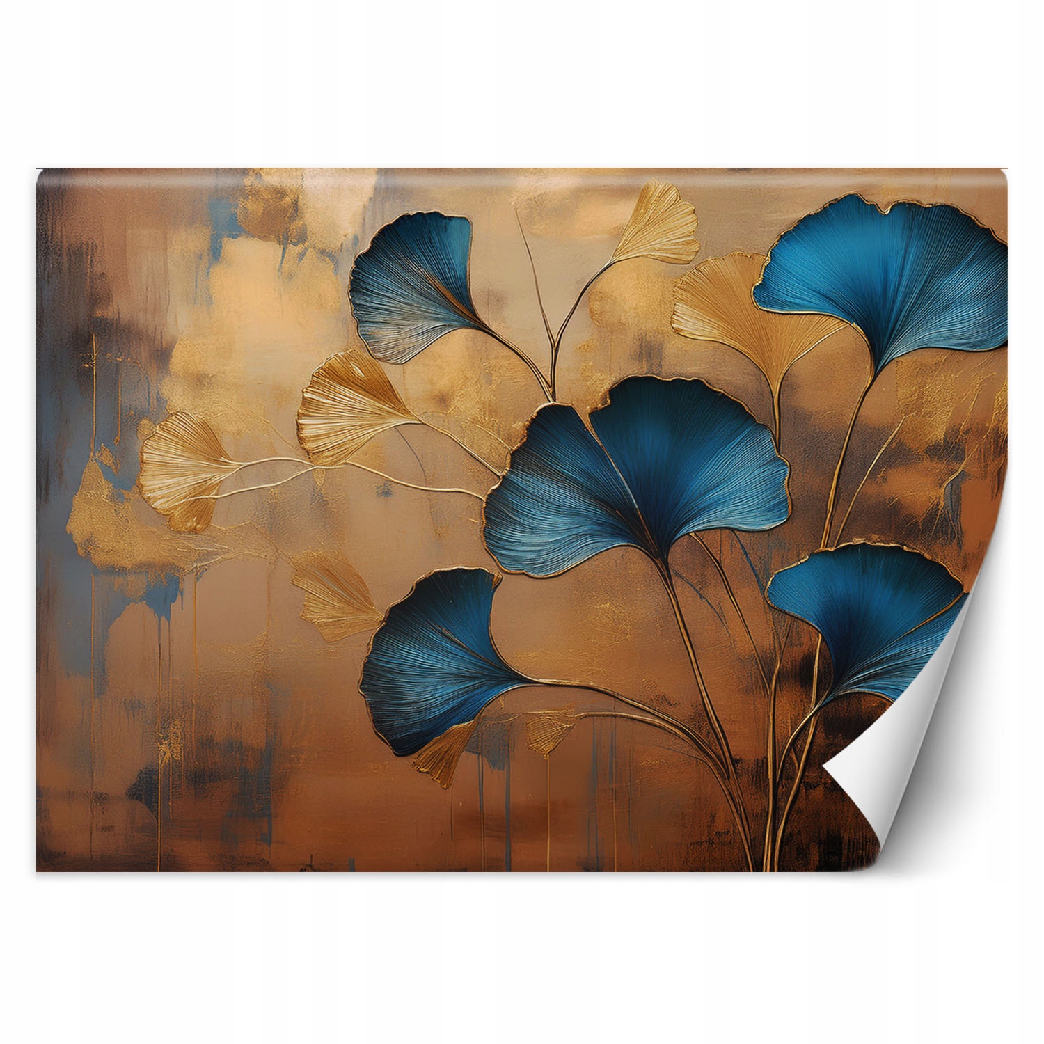 Fototapeta, Kwiaty Ginko Botanika Art Deco 350x245