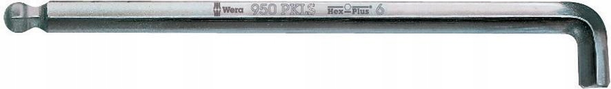 

Klucz trzpieniowy 6-kątny Hex z kulką 6mm Wera