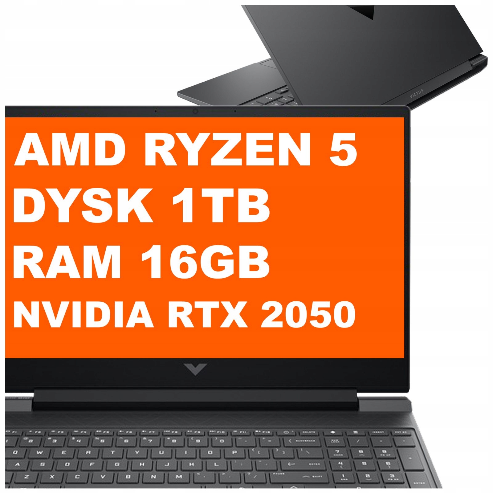 Laptop Victus Hp 15-fb Amd Ryzen 5 16GB 1TB Rtx 2050 FullHD 144Hz Win 11