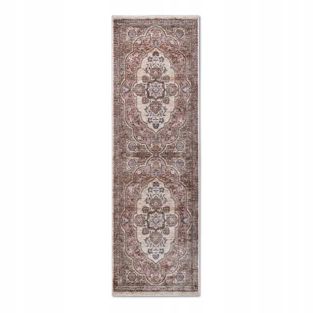 Behúň 80x190 cm na chodbu a predsieň, tradičný béžovo-krémový