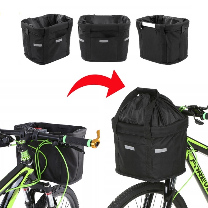 KOSZ KOSZYK ROWEROWY NA KIEROWNICĘ ROWERU METALOWY DUŻY SKŁADANY TORBA 10L Przeznaczenie bagażowy
