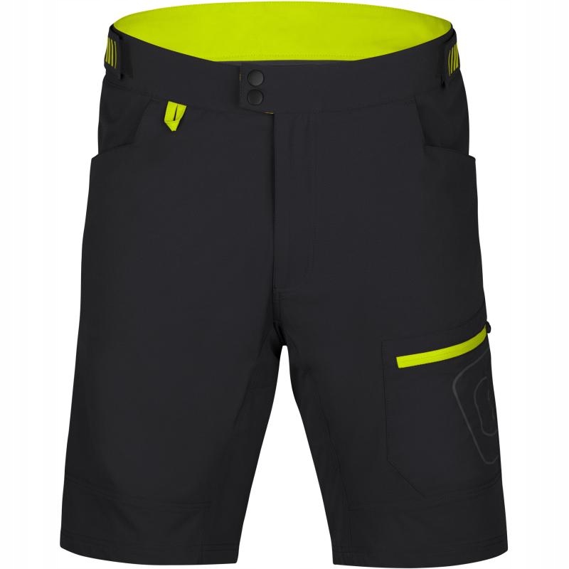 Etape Kraťasy Freedom 3.0 pánské volné s vložkou černá-limeta 2XL