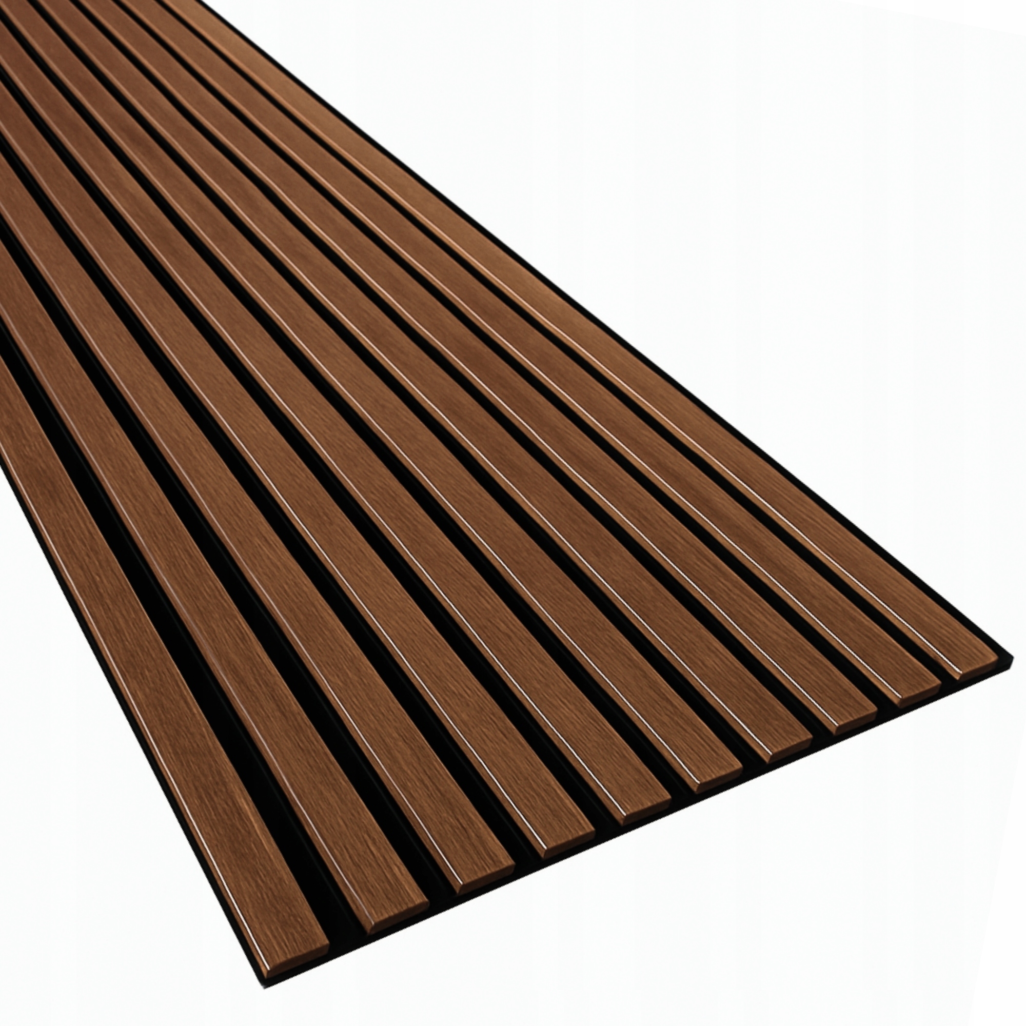 Lamel 3D lamele ścienne panele akustyczne 46x255cm filc Orzech Toskanii