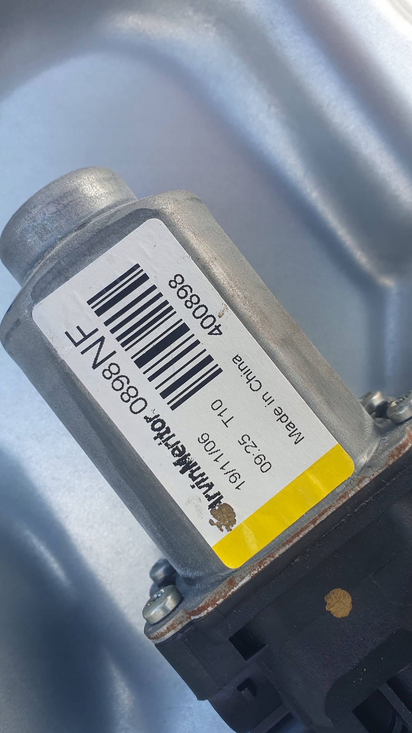 Hyundai Sonata mechanism window regulator right rear part
