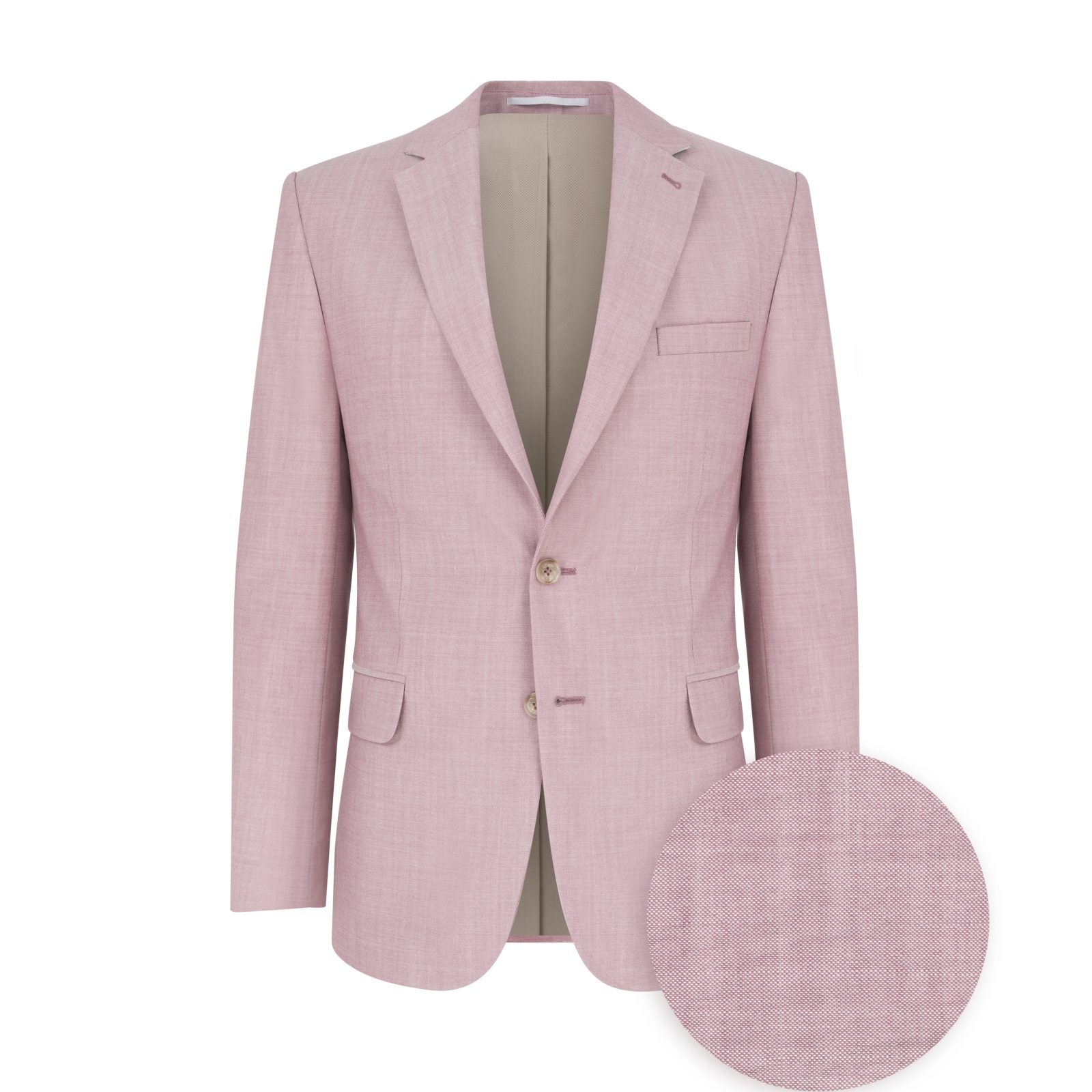 Růžové sako ze 100% vlny Slim Pako Lorente vel 50/176
