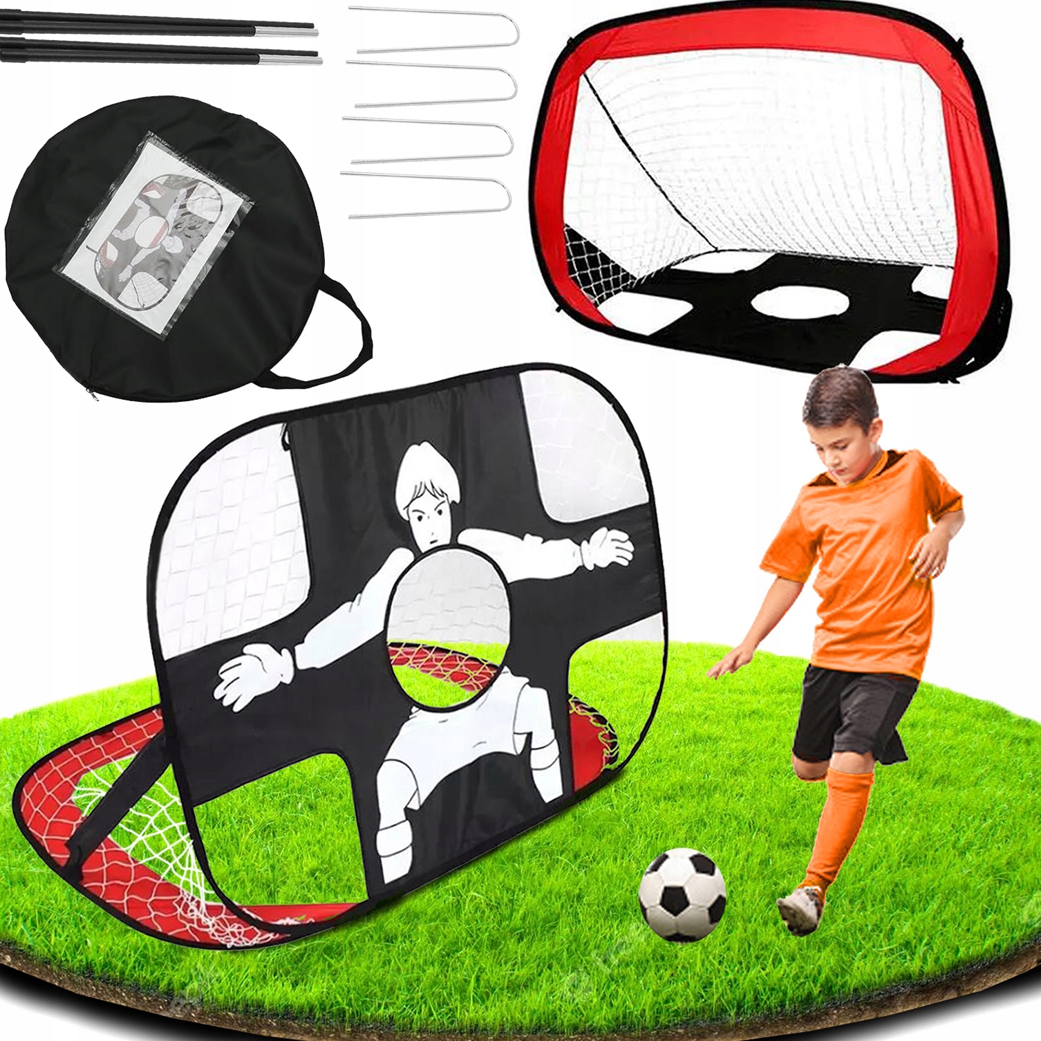 BRAMKA PIŁKARSKA SKŁADANA PRZENOŚNA DLA DZIECI + TORBA Marka bez marki