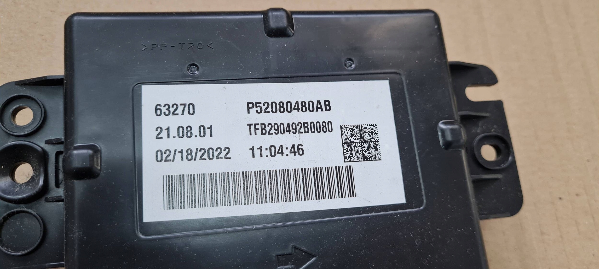 Chrysler Pacifica 2022 Module Unité de contrôle MODULE 3.6 52080480AB