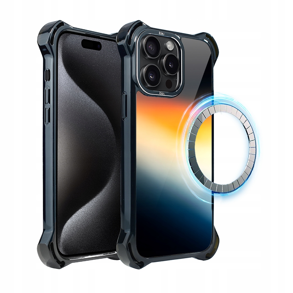 Pouzdro iPhone 15 Pro Max Ibizu DropGuard Ultra s MagSafe, Aurora