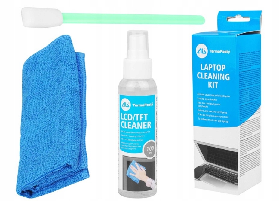 ZESTAW CZYSZCZĄCY LAPTOPÓW MONITORÓW 100 ML PŁYN Kod producenta ART.AGT-183