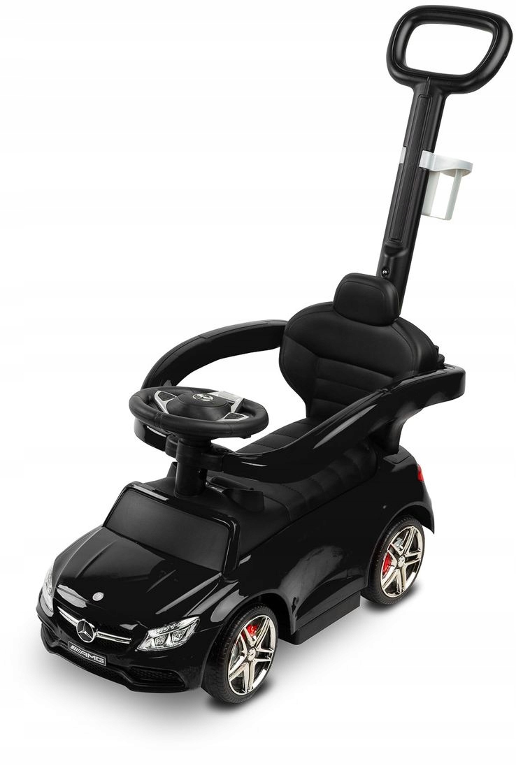 JEŹDZIK Mercedes AMG C63 Z RĄCZKĄ black TOYZ-2579