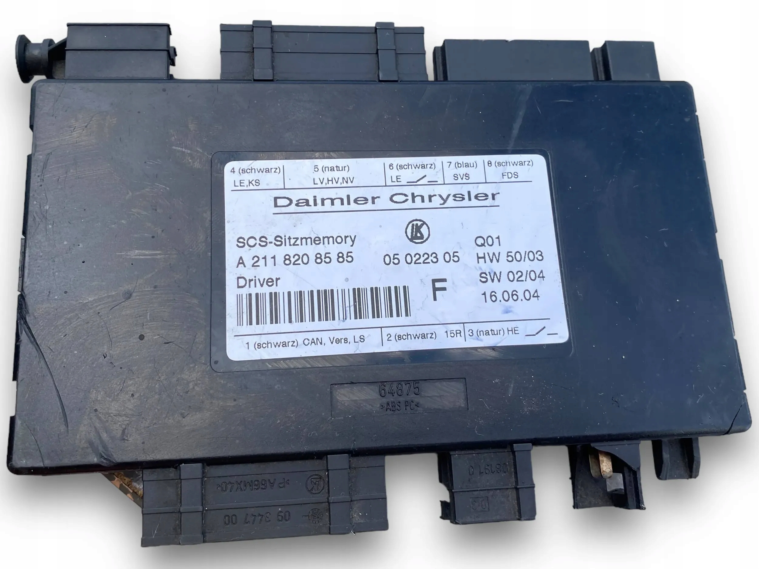 MERCEDES W211 control unit module seat 2118208585