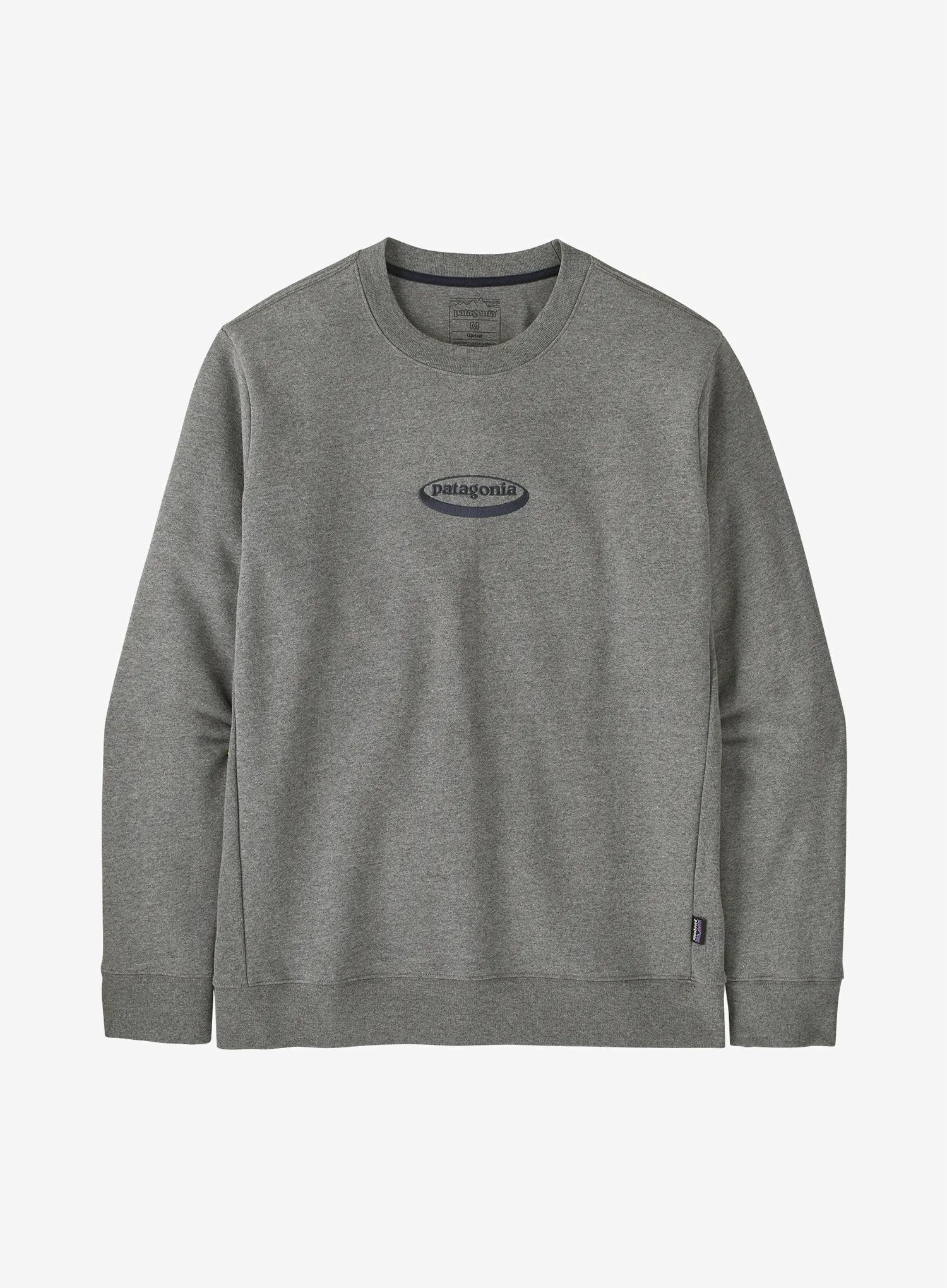 Bluza bez kaptura Patagonia 95 Oval Logo Uprisal Crew Sweatshirt gravel S