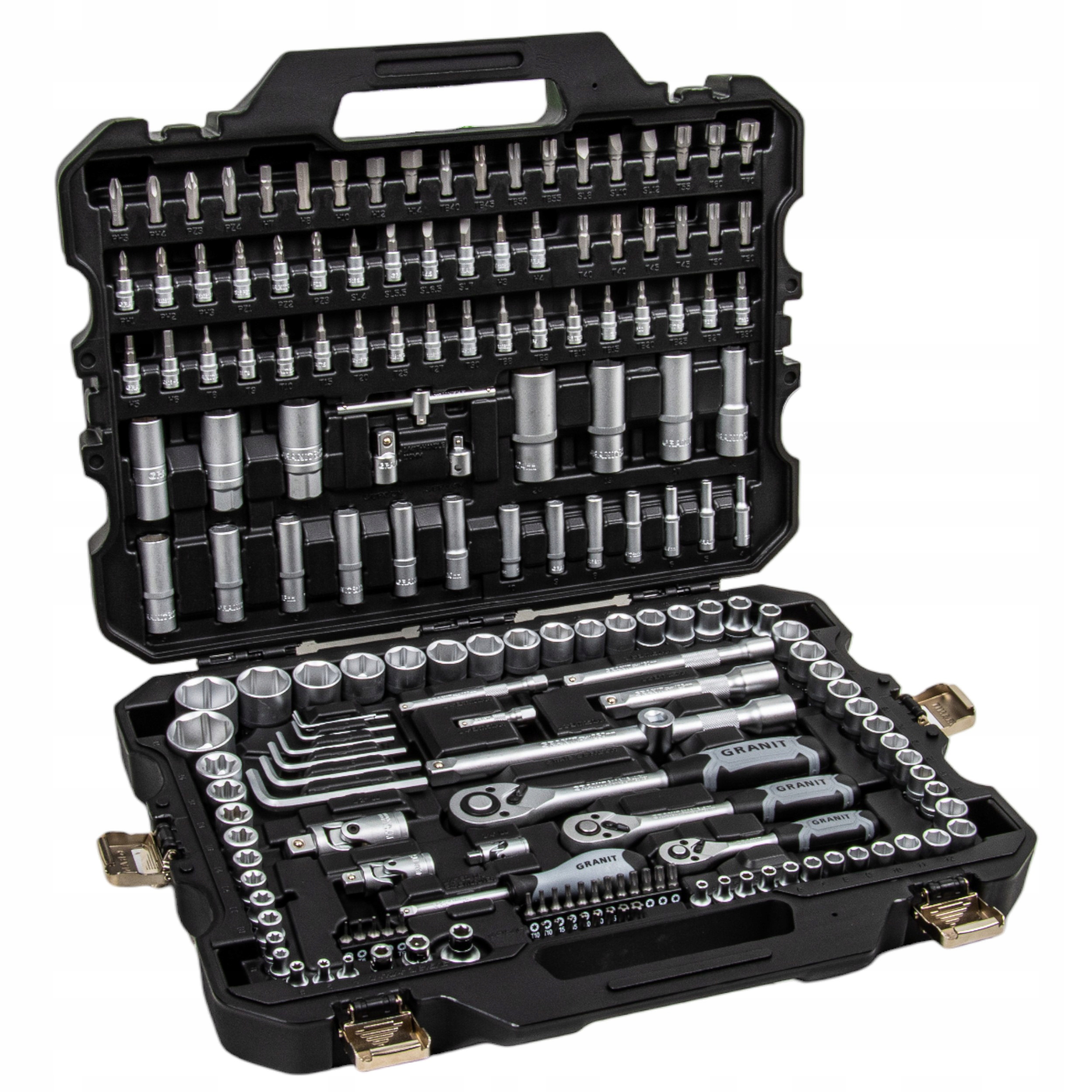 181-częściowy Zestaw Kluczy Nasadowych, 6-kątny, Walizka GRANIT