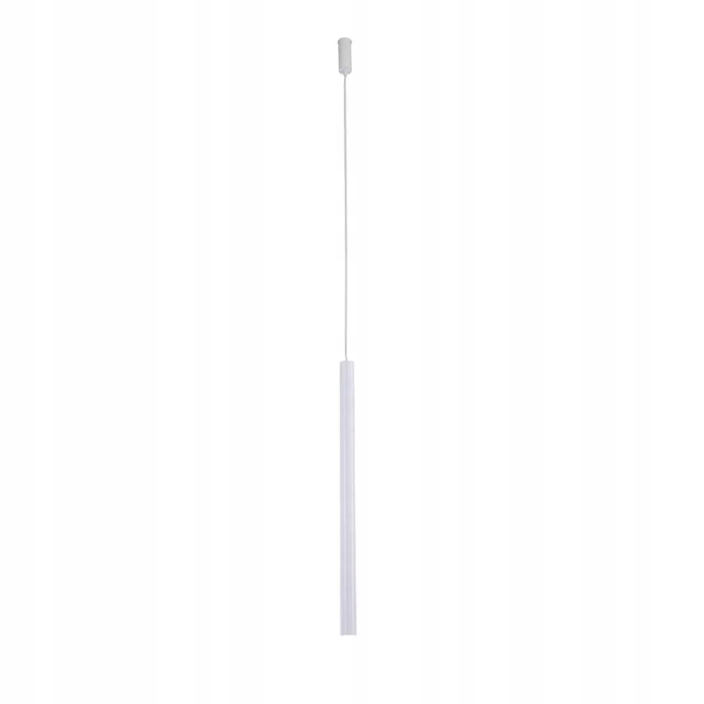 Závěsná lampa minimalistická trubka 70 cm bílá nad stůl ostrov Shilo