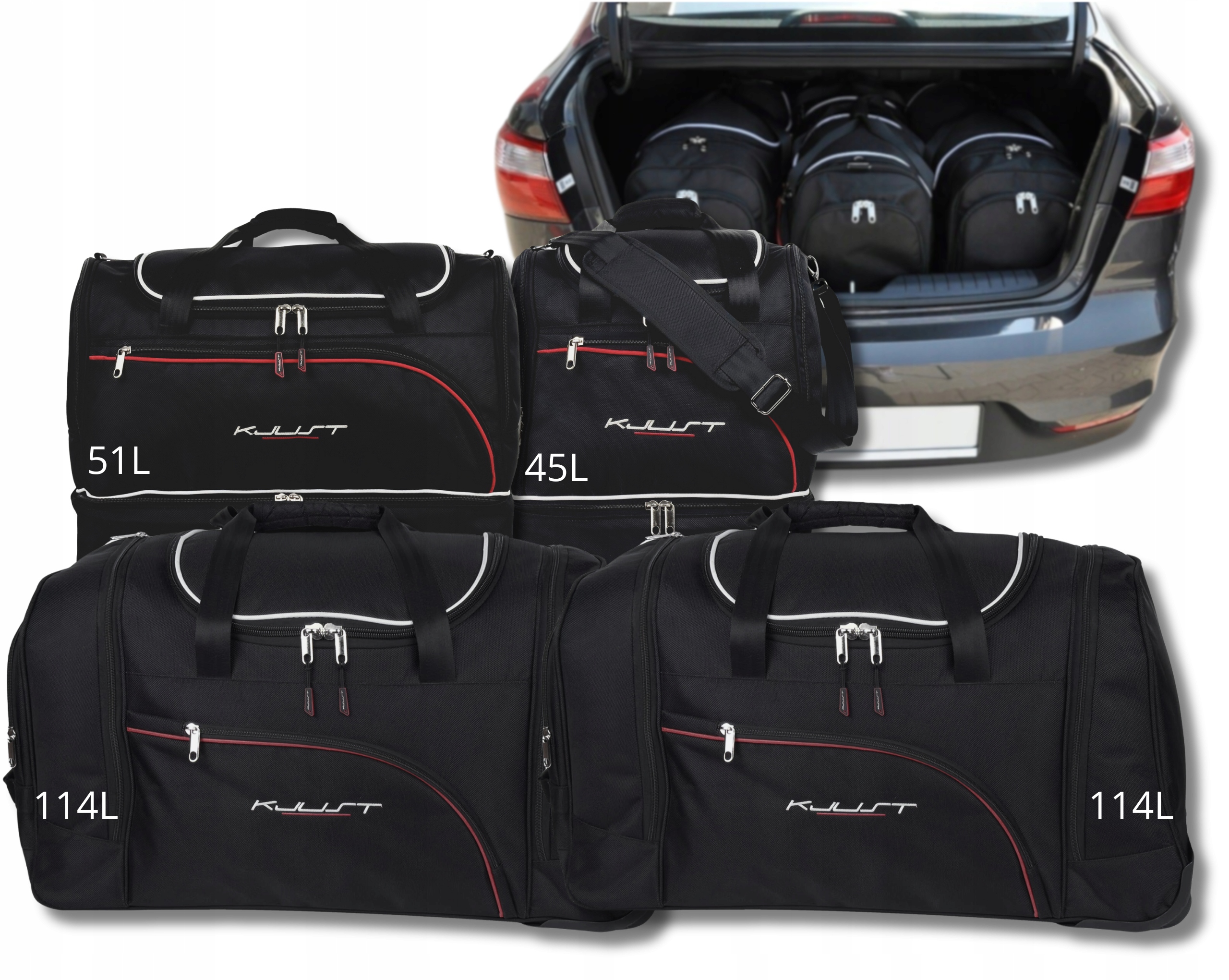 Cestovná Taška Do Kufra Kia Rio Limousine 2012-2016 4 ks