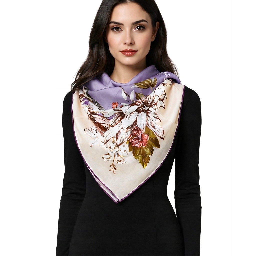 Hedvábný Šátek 100% Přírodní Morušový Hedvábí, Prémiová Kvalita