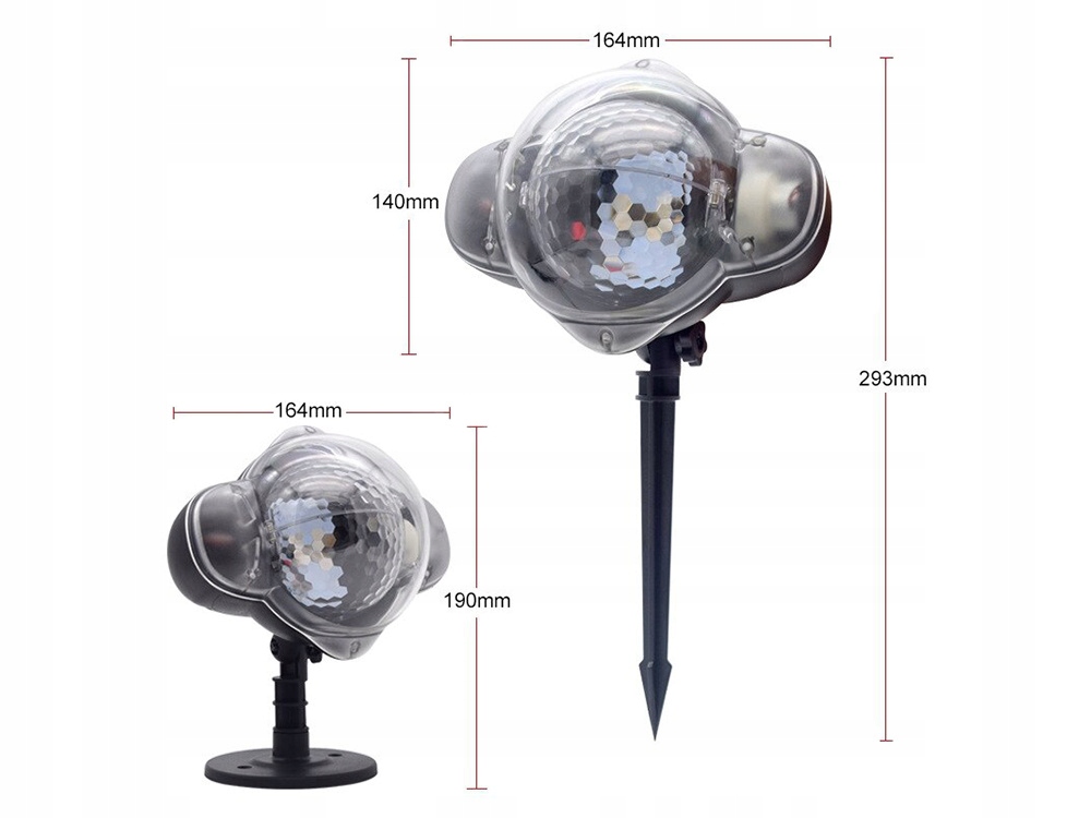 Kula dyskotekowa projektor ledowy świąteczny Rodzaj rzutnik