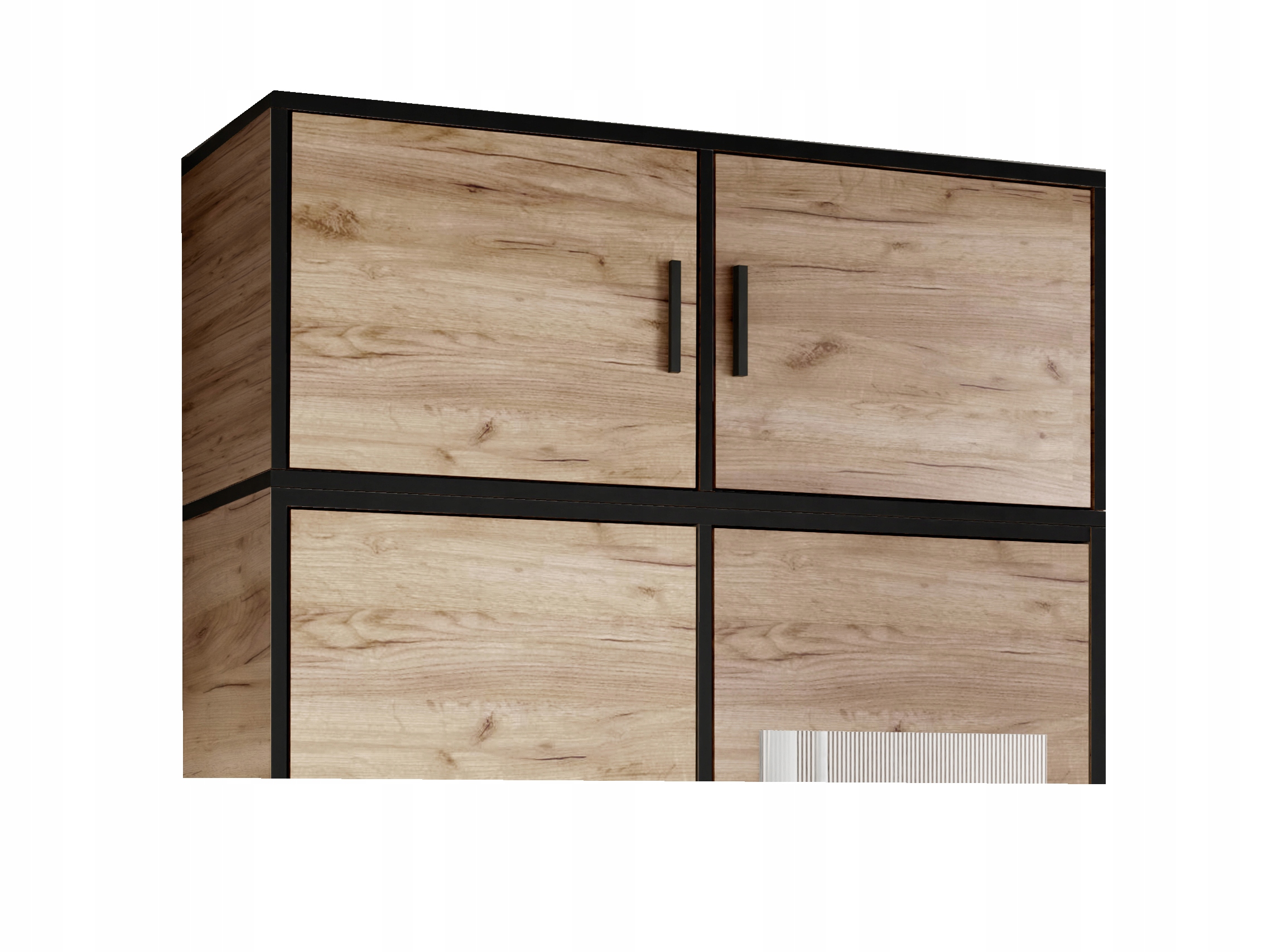 Nástavec na skříně Dior 105 2d a šatní skříň Dub craft zlatý