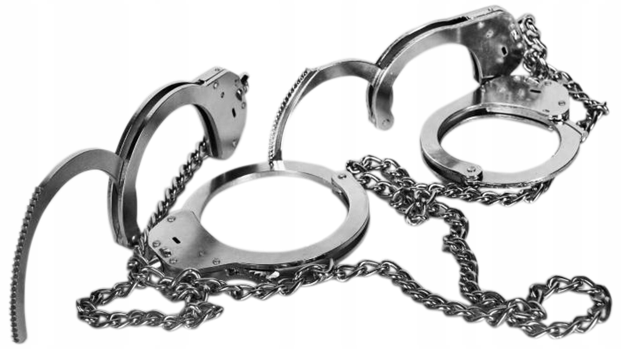 Řetízkové Pouta Na Ruce A Nohy Kel-met Policejní Z Nerezové Oceli