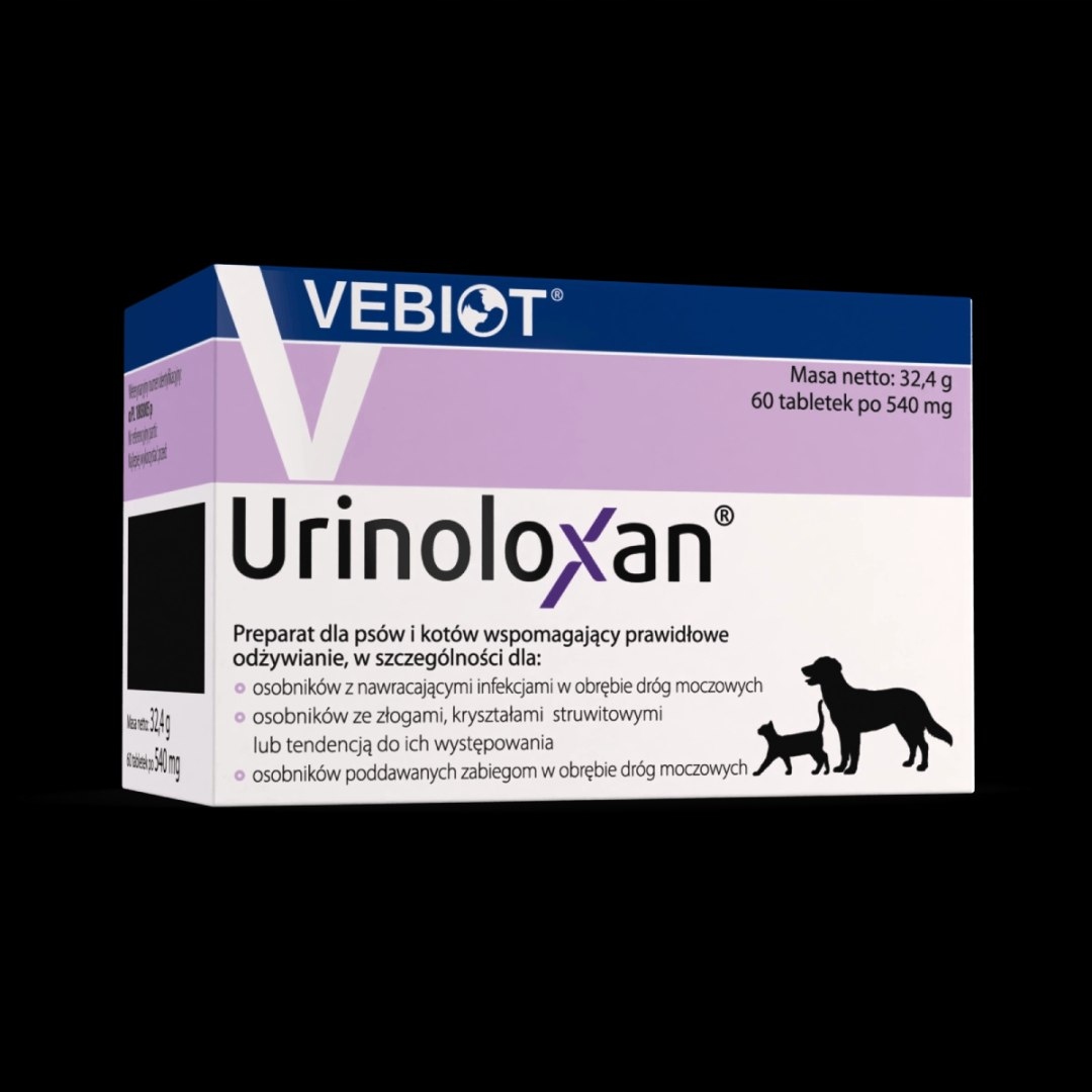 Levně Vebiot Urinoloxan doplněk stravy pro psy 60 tablet Nutrifarm Sp. z o.o.