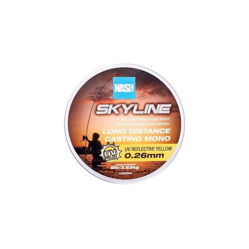 Żyłka Nash Skyline Mono Uv Yellow 1000m 0,35mm T6042